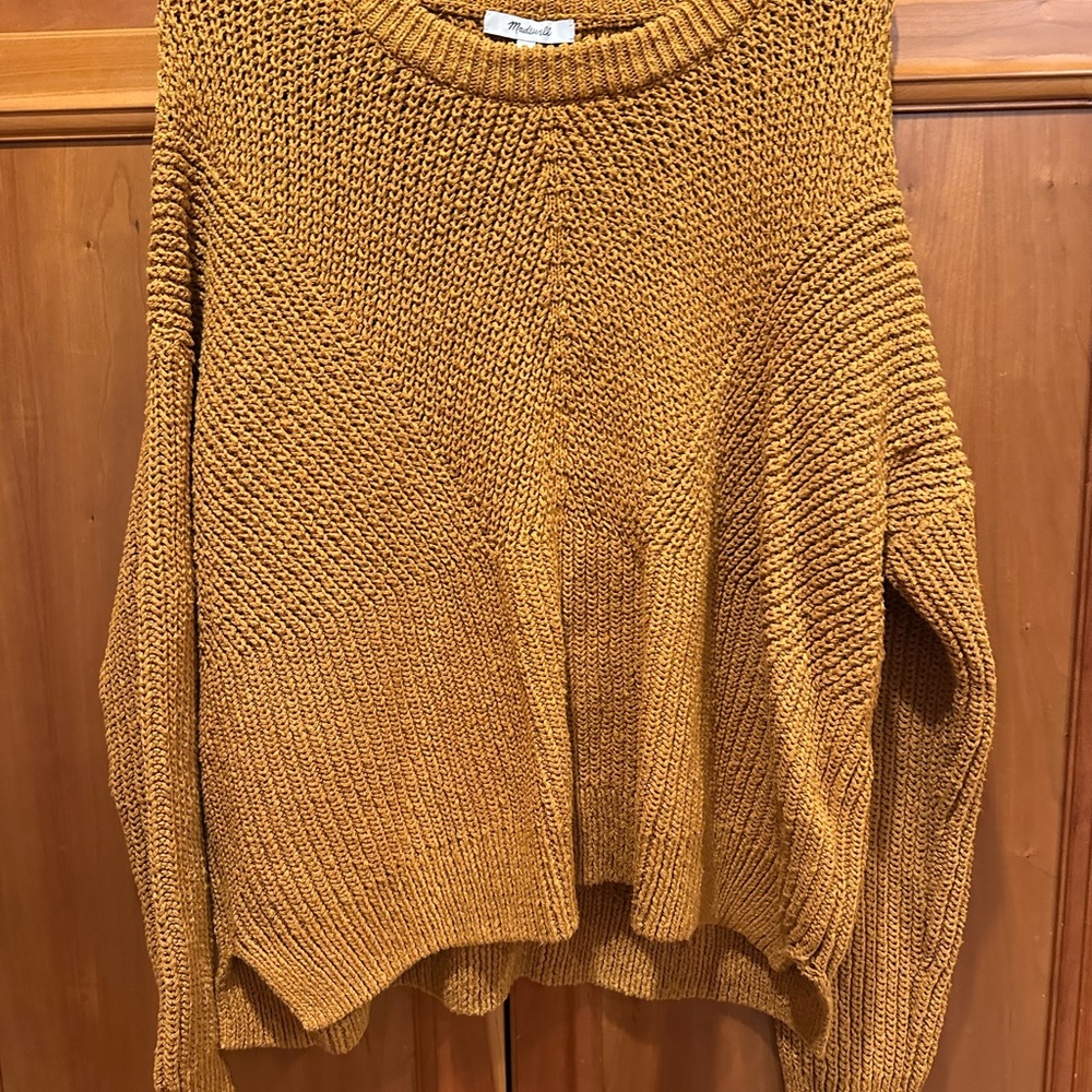 Madewell Mustard Crew Neck Sweater